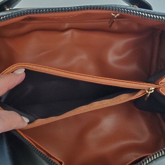 Large Cosmetic Women's Makeup Vegan Leather Multifunctional Travel Toiletry Bag - Picture 9 of 14